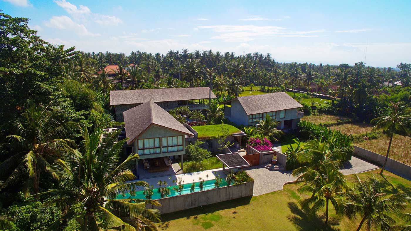 Traditional Balinese village clusters combined with original modern design to comfort