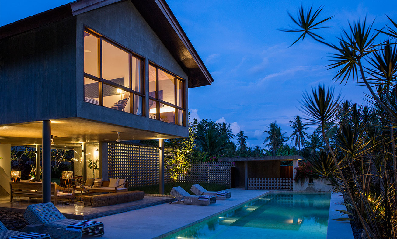 Traditional Balinese village clusters combined with original modern design to comfort